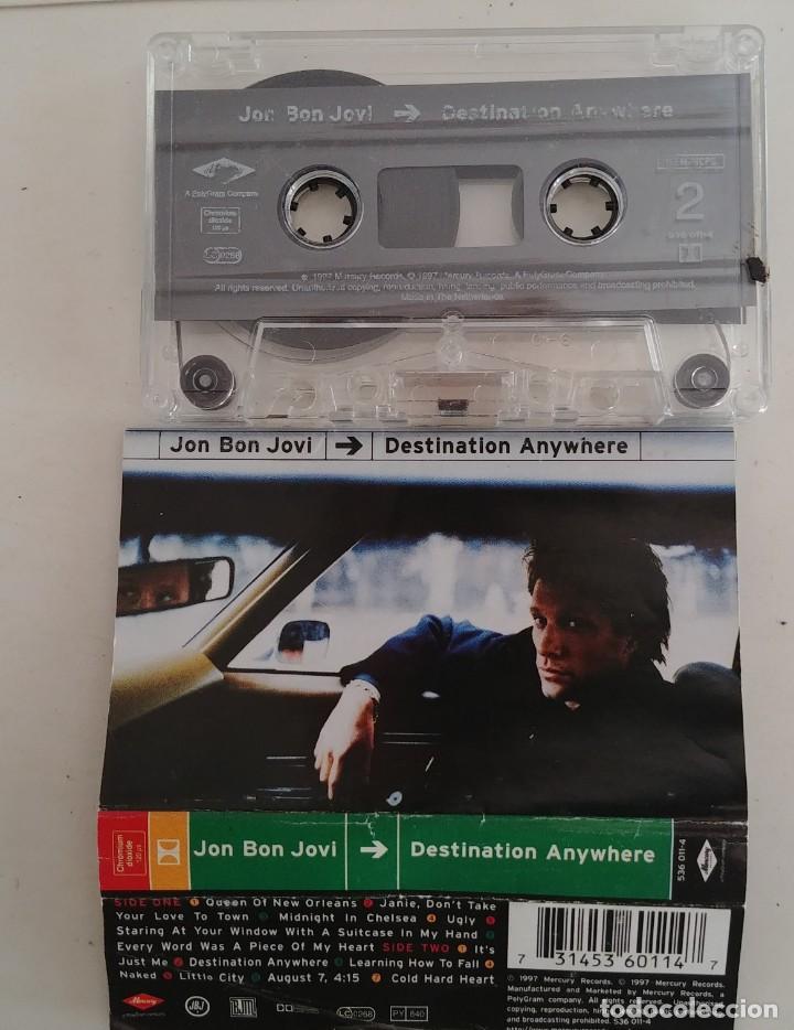 Casetes antiguos: JON BON JOVI-CASSETTE DESTINATION ANYWHERE