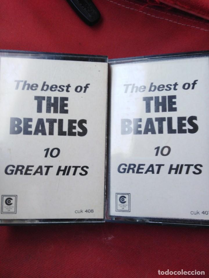 Casetes antiguos: THE BEST OF THE BEATLES VOL 1 Y 2- GREAT HITS-PIRATAS-MUY RARAS LAS DOS JUNTAS
