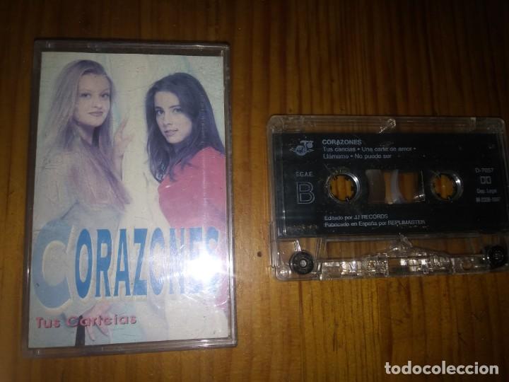 Casetes antiguos: Cinta de musica caset CORAZONES TUS CARICIAS