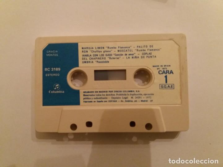 Casetes antiguos: CINTA CASSETTE GRACIA MONTES. 1974. - Foto 4