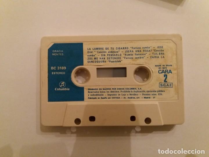 Casetes antiguos: CINTA CASSETTE GRACIA MONTES. 1974. - Foto 5