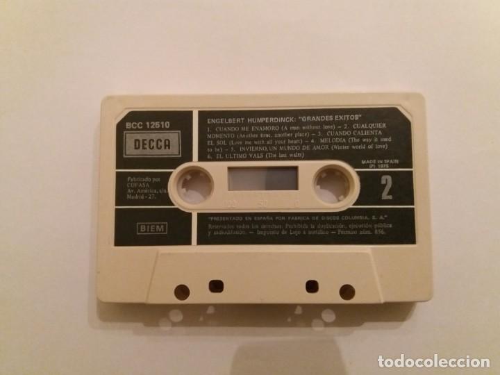 Casetes antiguos: CINTA CASSETTE ENGELBERT HUMPERDINCK. GRANDES &Eacute;XITOS. 1975. - Foto 5