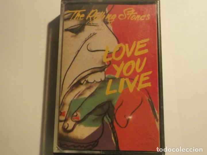 Casetes antiguos: THE ROLLING STONES-LOVE YOU LIVE-ORIGINAL ESPA&Ntilde;OL 1987