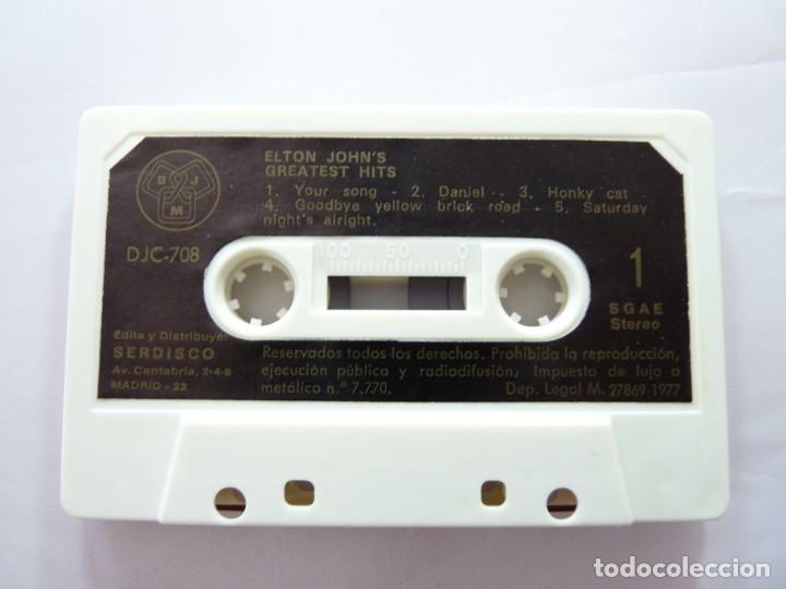 Casetes antiguos: CASETE ELTON JOHN GREATEST HITS REF: 2-28 - Foto 3