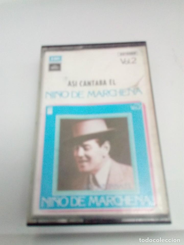 Casetes antiguos: AS&Iacute; CANTABA EL NI&Ntilde;O DE MARCHENA. VOL. 2. - Foto 1