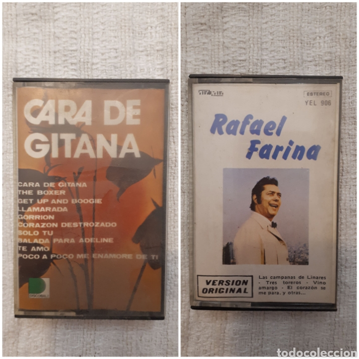 Casetes antiguos: Lote 2 cassettes Cara de gitana / Rafael Farina - Foto 1