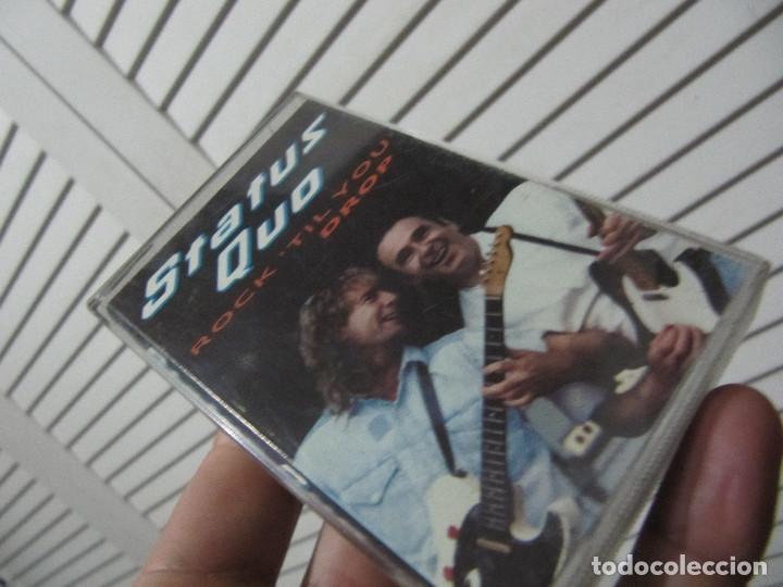 Casetes antiguos: STATUS QUO ROCK TIL YOU DROP - Foto 1