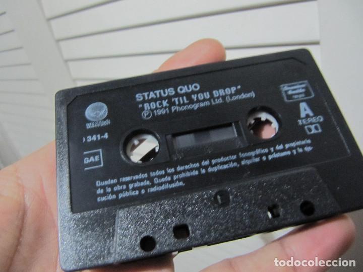 Casetes antiguos: STATUS QUO ROCK TIL YOU DROP - Foto 3
