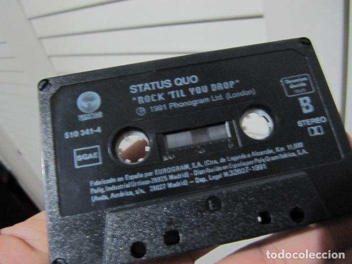 Casetes antiguos: STATUS QUO ROCK TIL YOU DROP - Foto 4