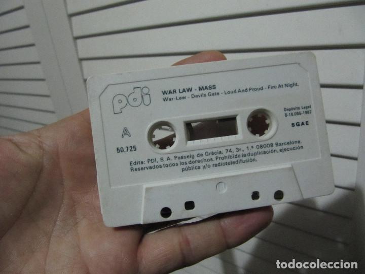 Casetes antiguos: MASS - WAR LAW-HEAVY METAL - Foto 4