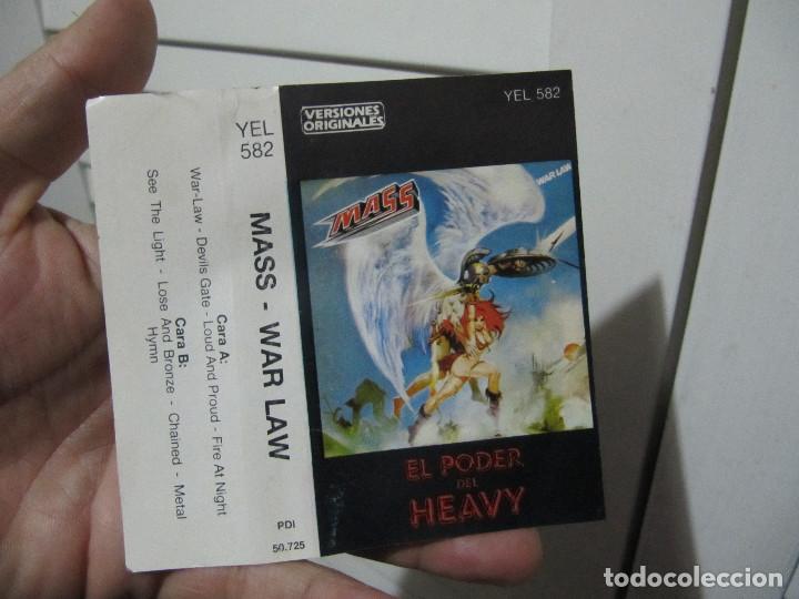 Casetes antiguos: MASS - WAR LAW-HEAVY METAL - Foto 6