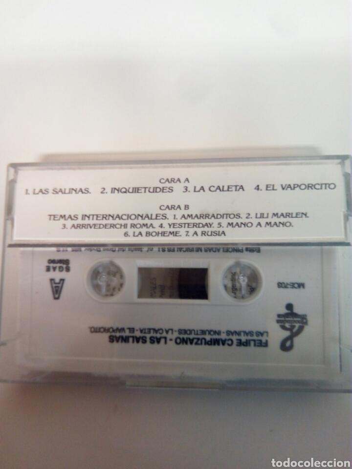 Casetes antiguos: FELIPE CAMPUZANO LAS SALINAS cassette - Foto 2