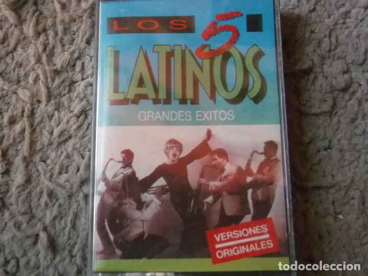 Casetes antiguos: LOS 5 LATINOS-GRANDES EXITOS-VERSIONES ORIGINALES - Foto 1