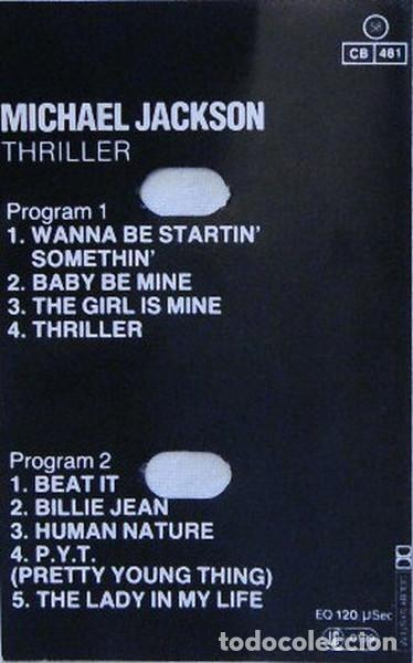 Casetes antiguos: Michael Jackson.THRILLER..EPIC.HOLLAND.1982. - Foto 2