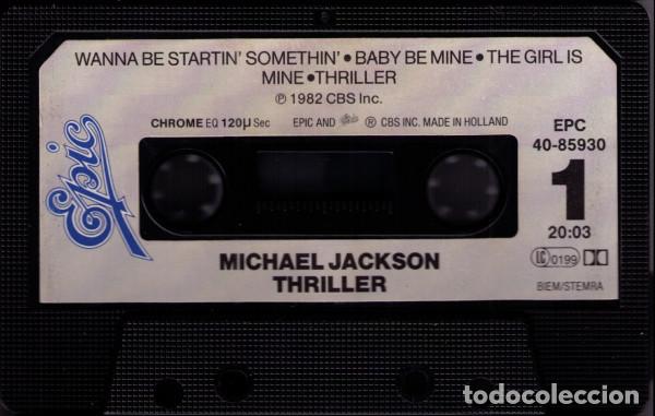 Casetes antiguos: Michael Jackson.THRILLER..EPIC.HOLLAND.1982. - Foto 3