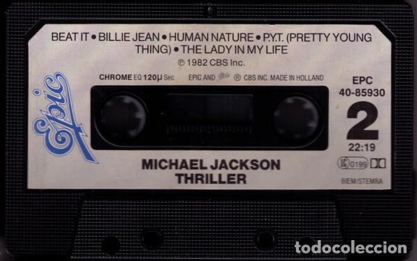 Casetes antiguos: Michael Jackson.THRILLER..EPIC.HOLLAND.1982. - Foto 4