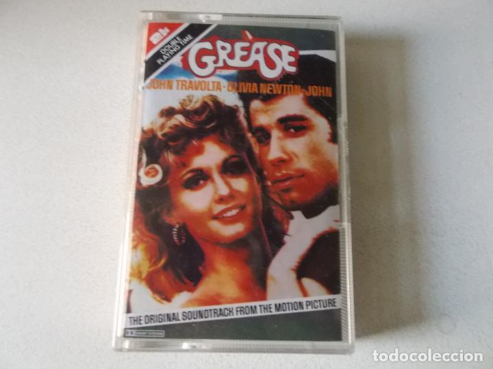 Casetes antiguos: GREASE. JOHN TRAVOLTA Y OLIVIA NEWTON JOHN. - Foto 1