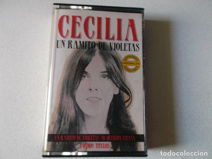 Casetes antiguos: Cecilia - Un ramito de violetas - mi querida espa&ntilde;a, exitos - Foto 1