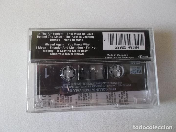 Casetes antiguos: PHIL COLLINS,FACE VALUE - Foto 2