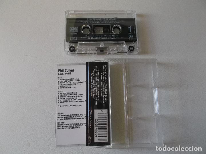 Casetes antiguos: PHIL COLLINS,FACE VALUE - Foto 3