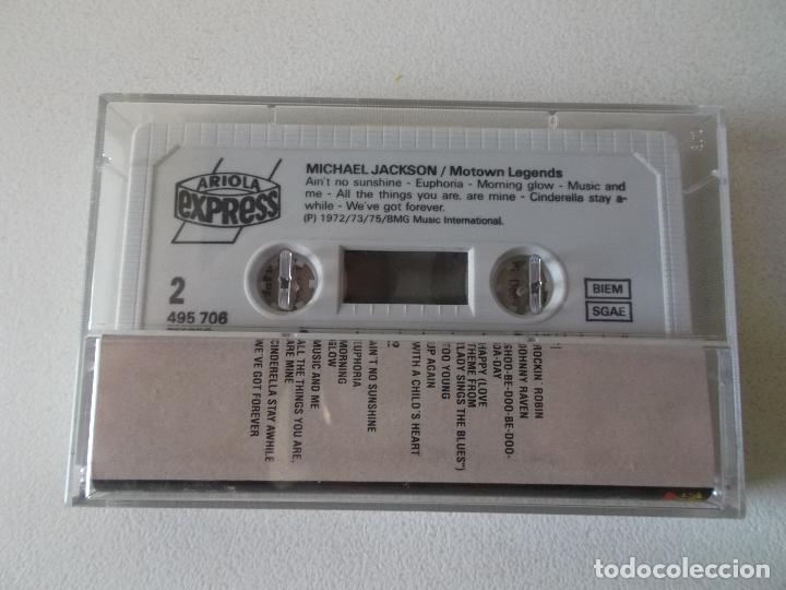 Casetes antiguos: MICHAEL JACKSON, MOTOWN LEGENDS, ariola express , 1990 - Foto 2