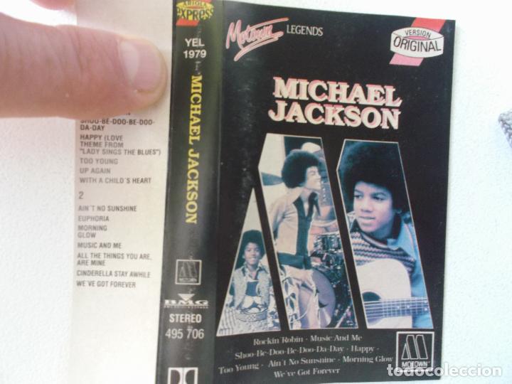 Casetes antiguos: MICHAEL JACKSON, MOTOWN LEGENDS, ariola express , 1990 - Foto 3