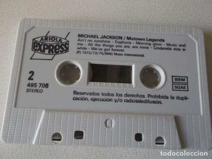 Casetes antiguos: MICHAEL JACKSON, MOTOWN LEGENDS, ariola express , 1990 - Foto 5
