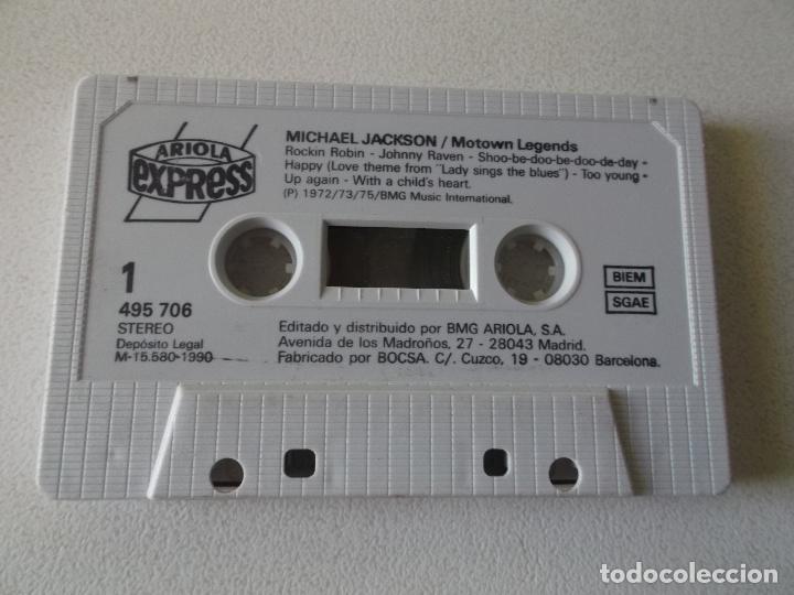 Casetes antiguos: MICHAEL JACKSON, MOTOWN LEGENDS, ariola express , 1990 - Foto 6