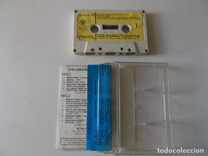 Casetes antiguos: ELTON JOHN, GREATEST HITS ED ESPA&Ntilde;OLA - Foto 2