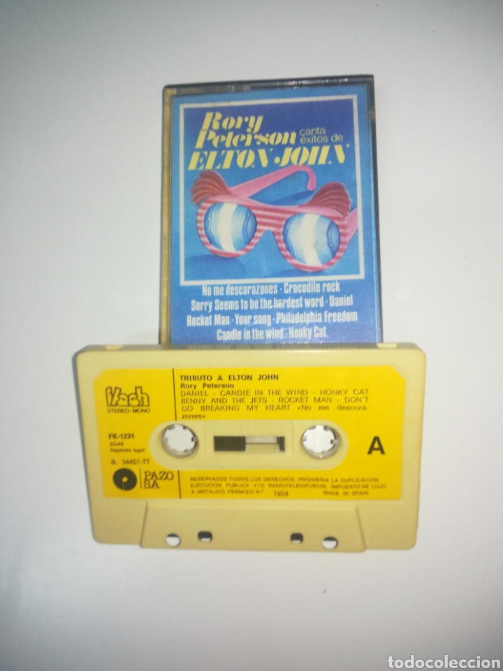 Casetes antiguos: Rory Peterson canta &eacute;xitos de Elton John - Foto 1