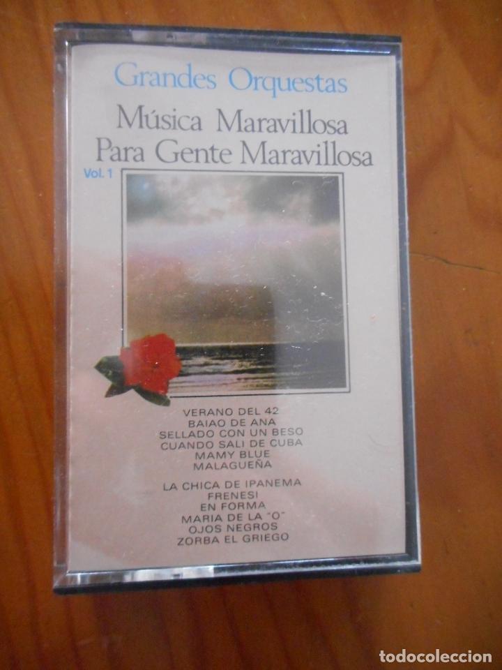Alte Kassetten: M&uacute;sica Maravillosa para Gente Maravillosa, vol. 1. Sello Olympo. 1982. Casete -Cassette-.Buen estado