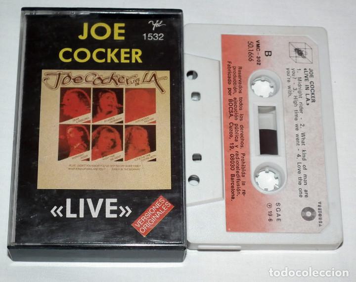 Casetes antiguos: CASSETTE JOE COCKER - LIVE - Foto 1