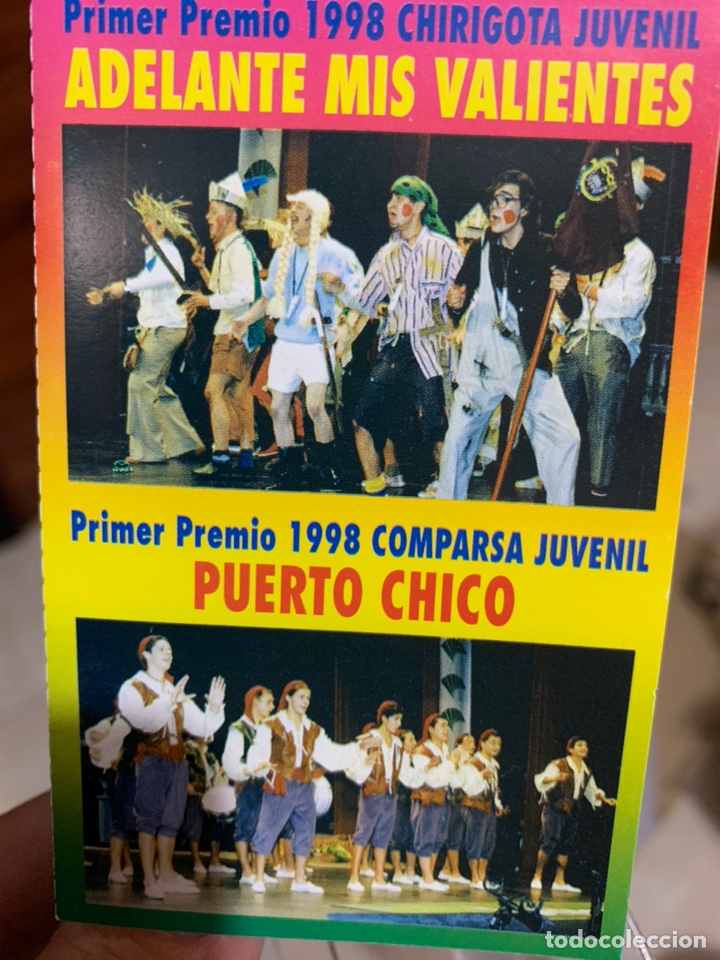 Casetes antiguos: Carnaval de C&aacute;diz casete comparsas juveniles Puertochico y Adelante mis valientes