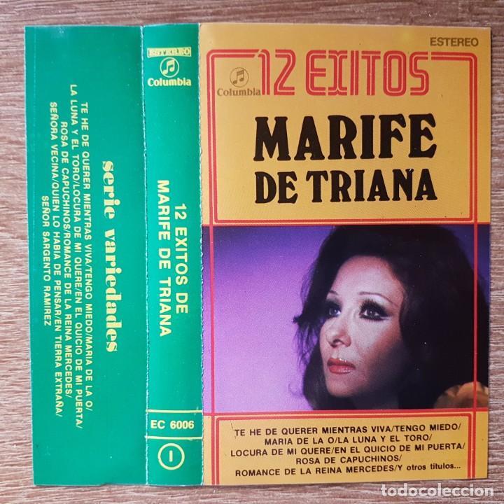 Casetes antiguos: CASETE 12 &Eacute;XITOS DE MARIF&Eacute; DE TRIANA. - Foto 1