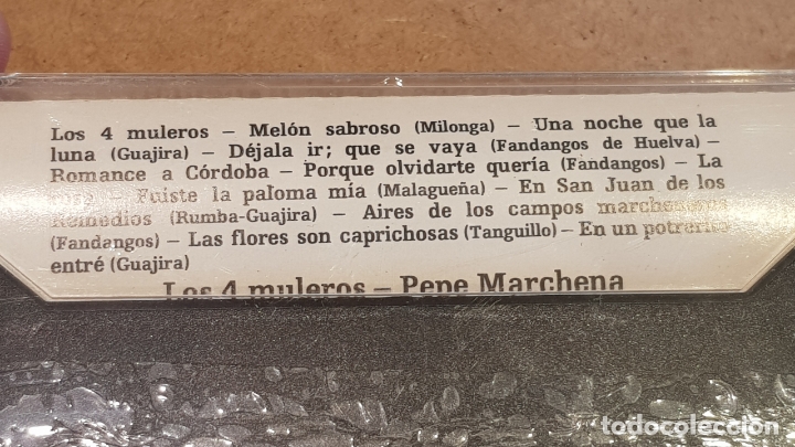 Casetes antiguos: PEPE MARCHENA / LOS 4 MULEROS / MC - OLYMPO / PRECINTADO. - Foto 2