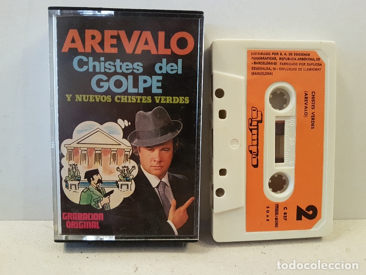 Cassette antiche: antigua casetes arevalo chistes del golpe y nuevos chistes verdes ver fotos