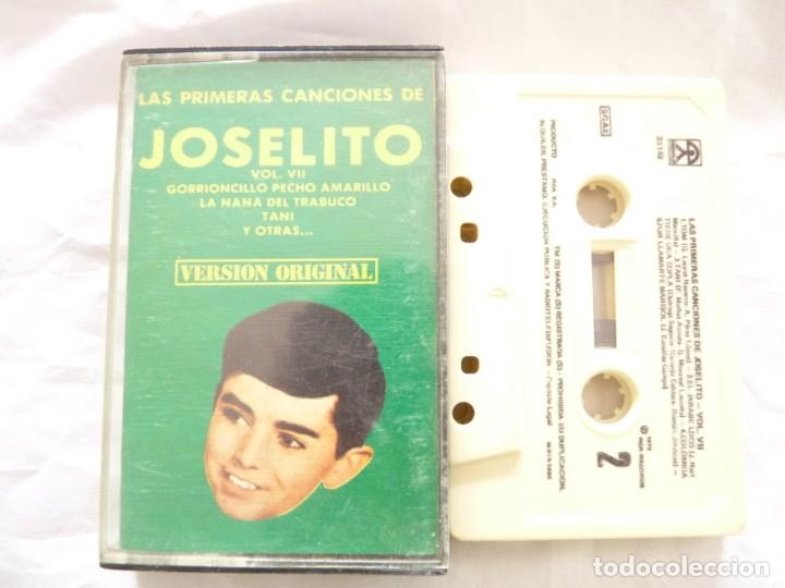 Casetes antiguos: CASETE, CASSETTE LAS PRIMERAS CANCIONES DE JOSELITO VOL VII REF: 7-23