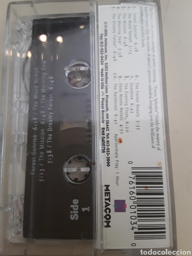 Casetes antiguos: Cassette original Forest Splendor natures harmony / a&ntilde;o 1995 - Foto 2