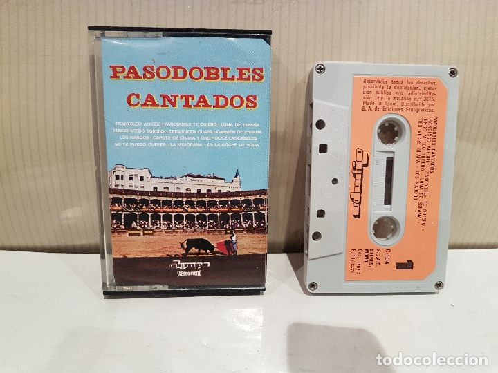 Cassettes Anciennes: antigua casete pasodobles cantados ver fotos buen estado