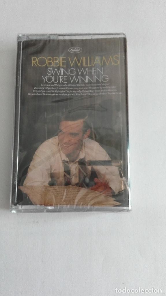 Casetes antiguos: ROBBIE WILLIAMS SWING WHEN YOU&acute;RE WINNING CASSETTE NUEVO PRECINTADO