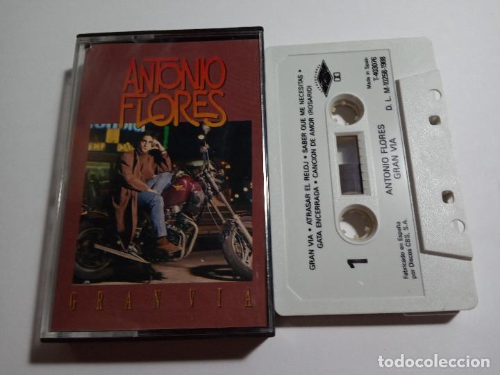 Casetes antiguos: ANTONIO FLORES.GRAN VIA.CBS.1988.SPAIN.POP.ROCK.