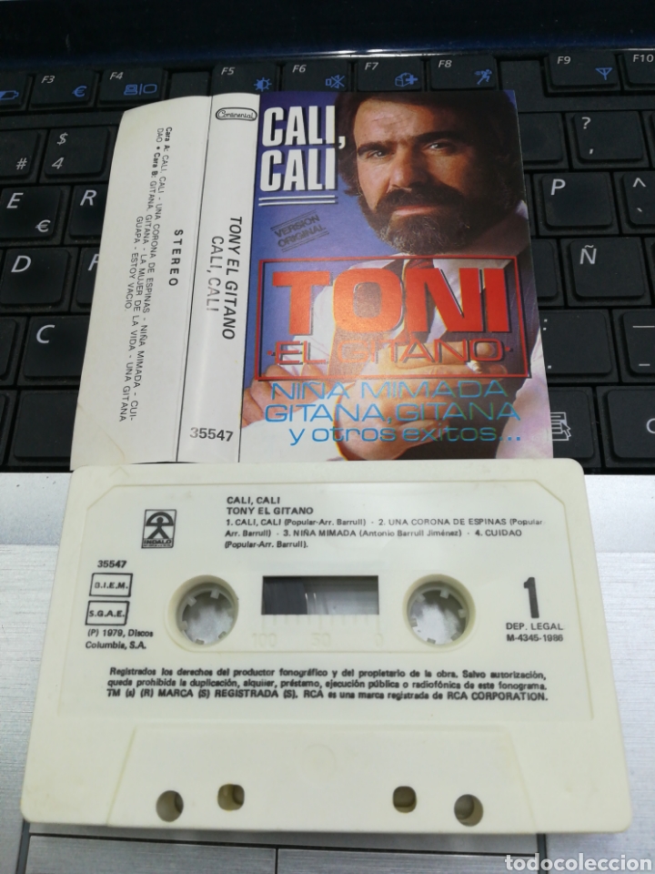 Casetes antiguos: Tony el gitano casete Cali, Cali - Foto 1