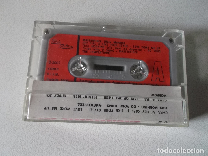 Casetes antiguos: THE TEMPTATIONS, MASTERPIECE, - Foto 2
