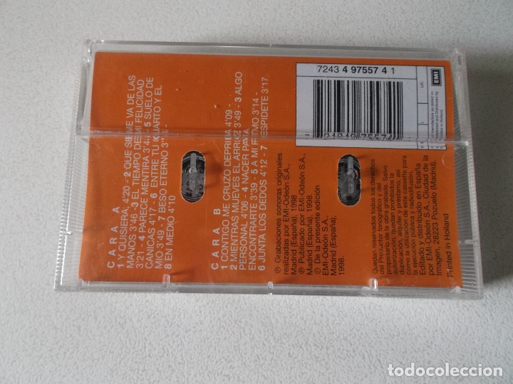 Casetes antiguos: ELLA BAILA SOLA, E,B,S, 1998 - Foto 2