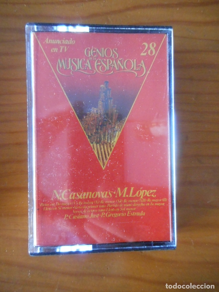 Alte Kassetten: Casanovas. L&oacute;pez. Genios M&uacute;sica Espa&ntilde;ola, vol 28. Sello Columbia. 1982. Casete -Cassette-.