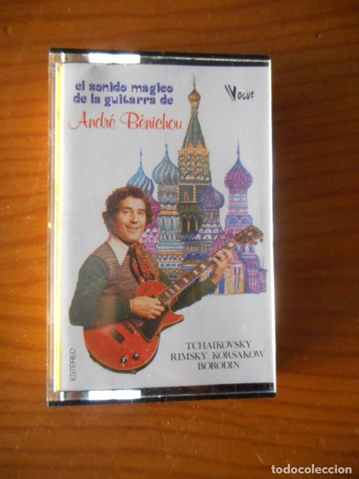 Cassettes Anciennes: Andr&eacute; Benichou. El sonido m&aacute;gico de la guitarra. Sello Vogue. 1976. Casete -Cassette-.