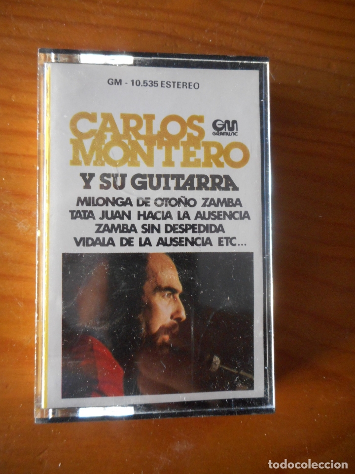 Cassettes Anciennes: Carlos Montero y su guitarra. Sello GM. 1977. Casete -Cassette-.