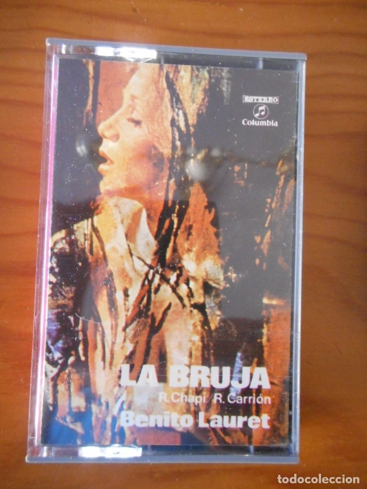 Cassette antiche: Zarzuela. La bruja. Benito Lauret. Sello Columbia. 1973. Casete -Cassette-.