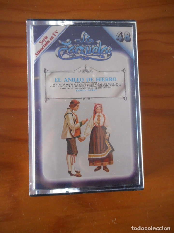 Cassettes Anciennes: Zarzuela. El anillo de hierro. Benito Lauret. Sello Zacosa. Casete -Cassette-.