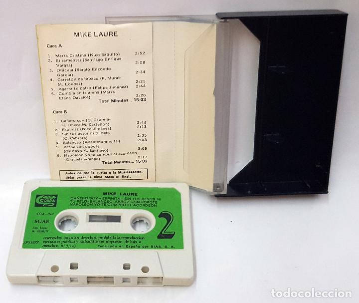 Casetes antiguos: Cinta de Casete de MIKE LAURE 1977 COBRA. - Foto 2